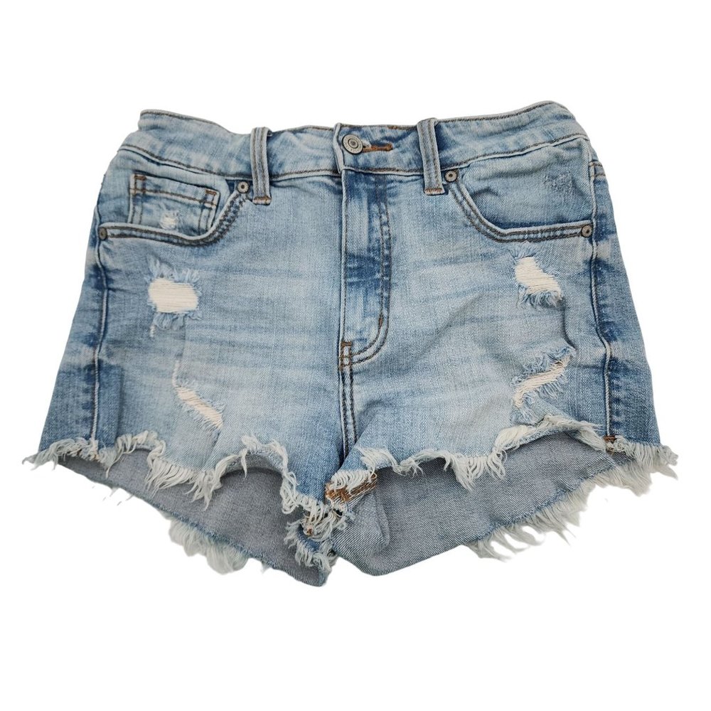 Eunina Lulu High Rise Cut off Shortie Distressed Womens size small